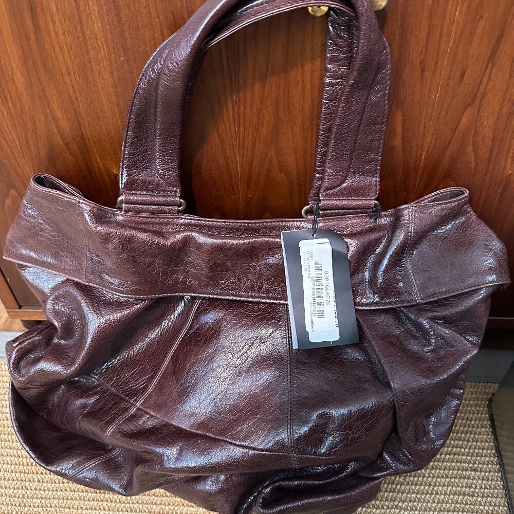 Soft slouchy Martin Sitbon leather tote NWT